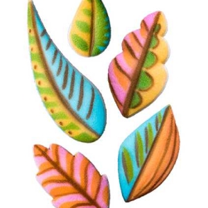 Colorfull Leaves Assortment Dec-Ons 1 1/8″ – 2 3/8″ 10 count