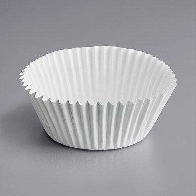 White Foil Cup 2" Base x 1 1/4" Wall approx 100