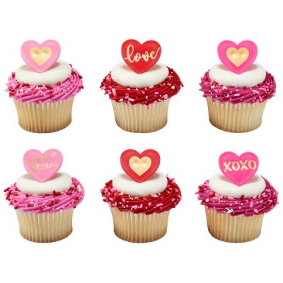 Love Hearts Rings 12 count