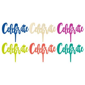 Celebrate Candle Holder Pick Assorted Color Each