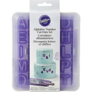 Alphabet & Number Cut Outs with Case 42 pcs