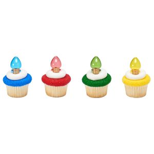 Christmas Light Bulb Rings 12 count
