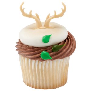 Antler Cupcake Rings 12 count
