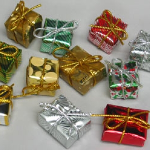 Wrapped Presents Fancy Shapes 6 count