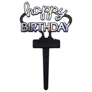 Neon Happy Birthday DecoPics 2 1/2″ 12 count
