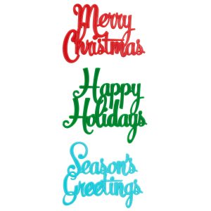 Holiday Messages Layon 4 1/8″ x 3 1/4″ 3 count