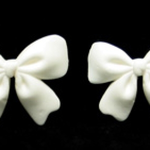 Fondant Ribbon White 1″ 6 count