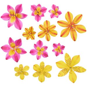 Lily Assorment Gum Paste Flowers 3 count