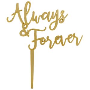Gold Always & Forever Pick  5″ Each