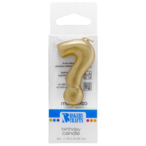 #? Mini Gold Candle 1 3/4″ Each