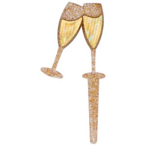 Toasting Glasses DecoPics 3″ 12 count