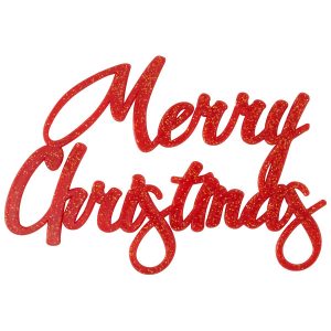 Merry Christmas Script Glitter Layon Each