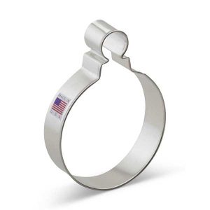 Bulb Round Ornament Cookie Cutter 3.375″ Each