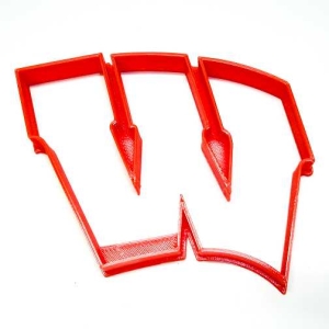 Wisconsin Badgers W Logo Cookie Cutter Each