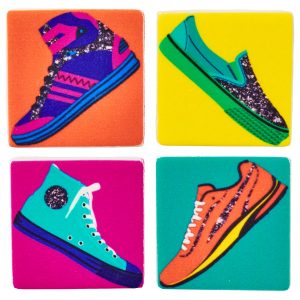 Fashion Sneakers Sweet Decor” Printed Edible Decorations 12 count