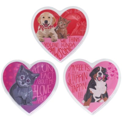 Animal Valentine's Love Assorted Pop Tops Each