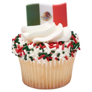Mexican Flag DecoPics 12 count