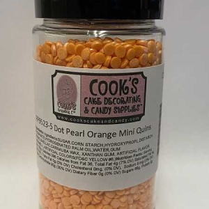 Dot Pearl Orange Quins 5 oz