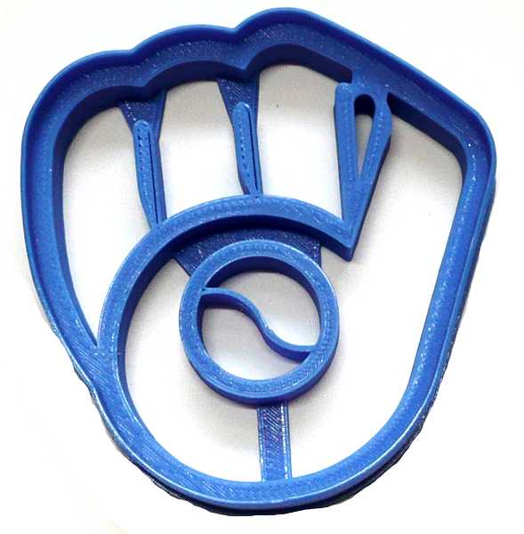 Milwaukee Brewers Glove Cookie Cutter Each