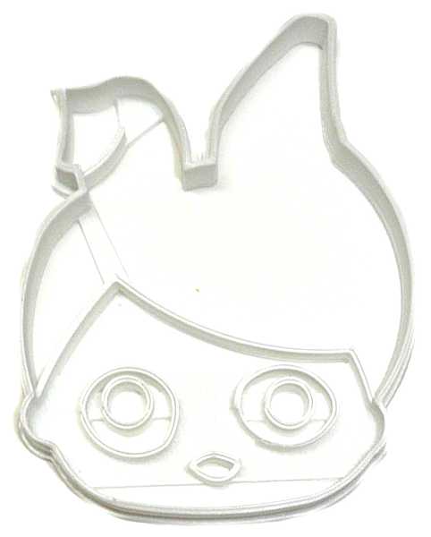 LOL Little Outrageous Littles Suprise Hops Face White Bunny Ears Cookie Cutter Each
