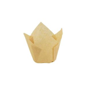 Natural Tulip Cup 2″ Base 1-5/8 to 2-3/4 approx 50 count