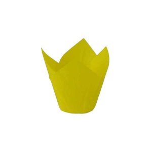 Yellow Mini Tulip Cup 1 3/8″ Base 1-1/2 to 2-1/4 approx 50 count