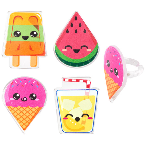 Cool Summer Treats Rings 12 count - Image 2