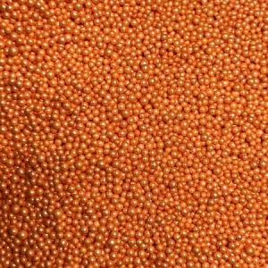 Orange Mini Pearl Beads 5 oz