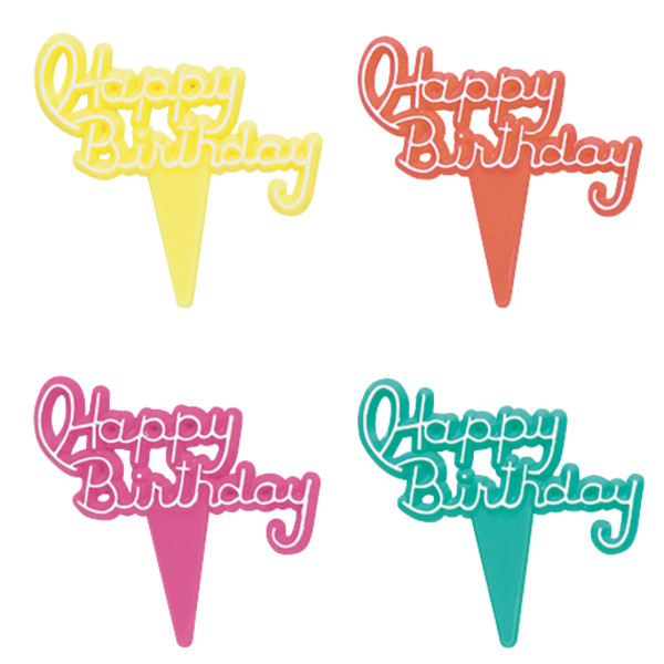 Happy Birthday Picks 2" 12 count - Image 2