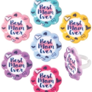 Best Mom Ever Rings    12 CT