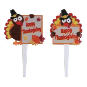 Turkey Menu Board Pick 3″ 12 count