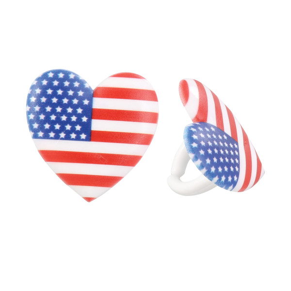 I Love The USA Ring 1 3/8" 12 count