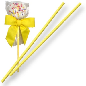 Sucker Stick Yellow 4.5″ x 5/32″ approx 100