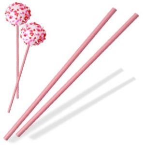 Sucker Stick Pink 8″ x 5/32″ approx 100