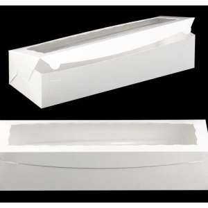 20 X 7 X 4 White One Piece Box with window Each