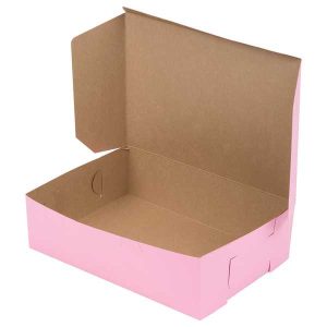 10″ x 14″ x 4″ Pink Cake Box Each