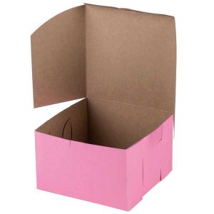 8″x 8″x 5″ Pink Cake Box Each