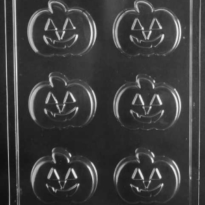 Pumpkin Cookie Candy Mold 6 cavity Each