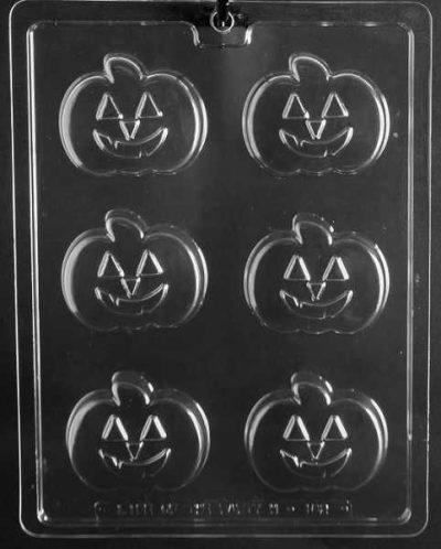 Pumpkin Cookie Candy Mold 6 cavity Each