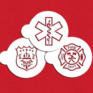 First Responders Cookie Stencil Set