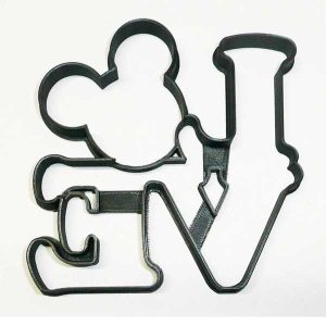 Mickey Love Cookie Cutter Each
