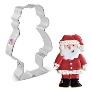 Cute Santa Cookie Cutter 4 1/2″ x 3″ Each