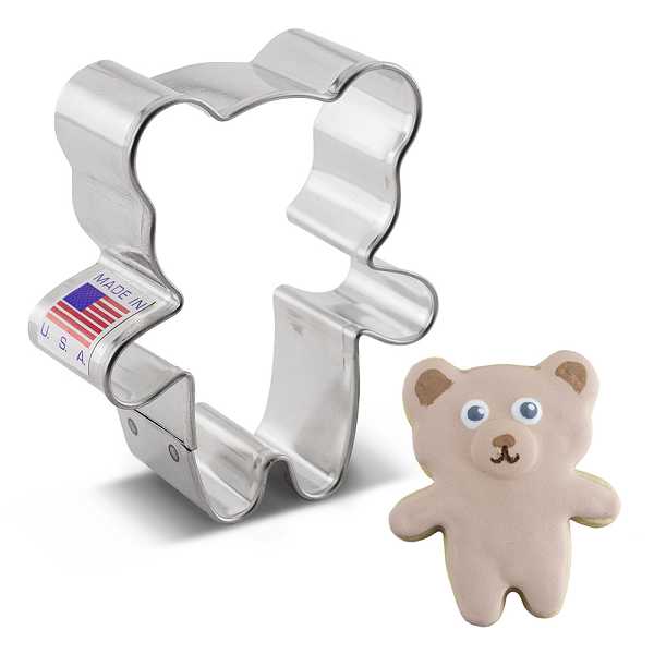 Tiny Bear Cookie Cutter 2.75" x 2.5" Each