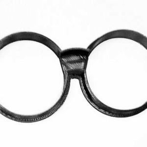 Round Glasses Cookie Cutter Each