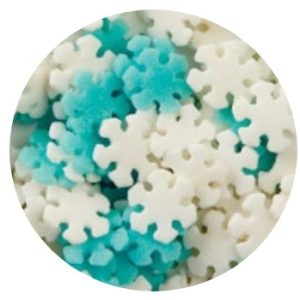 Blue and White Snowflake Quins 4 ounce