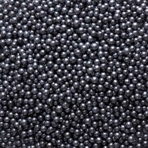 Silver Metallic Beads (4 MM) 6 oz