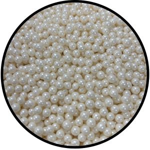 White Pearl Beads(4MM) 6 oz