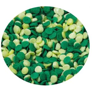 Dot Small Green and Yellow Quins Mix 5 ounce