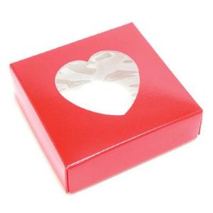 Red With Heart Window 1/2 # Set