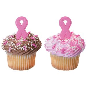 Pink Ribbon DecoPics 12 count
